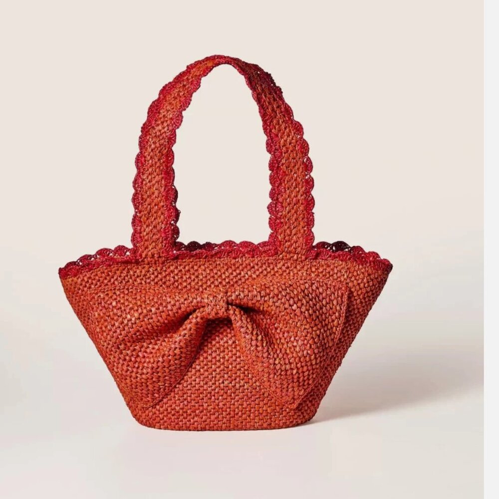NWT Raffia Bow Tote Bag - kate spade new york x Target Red
